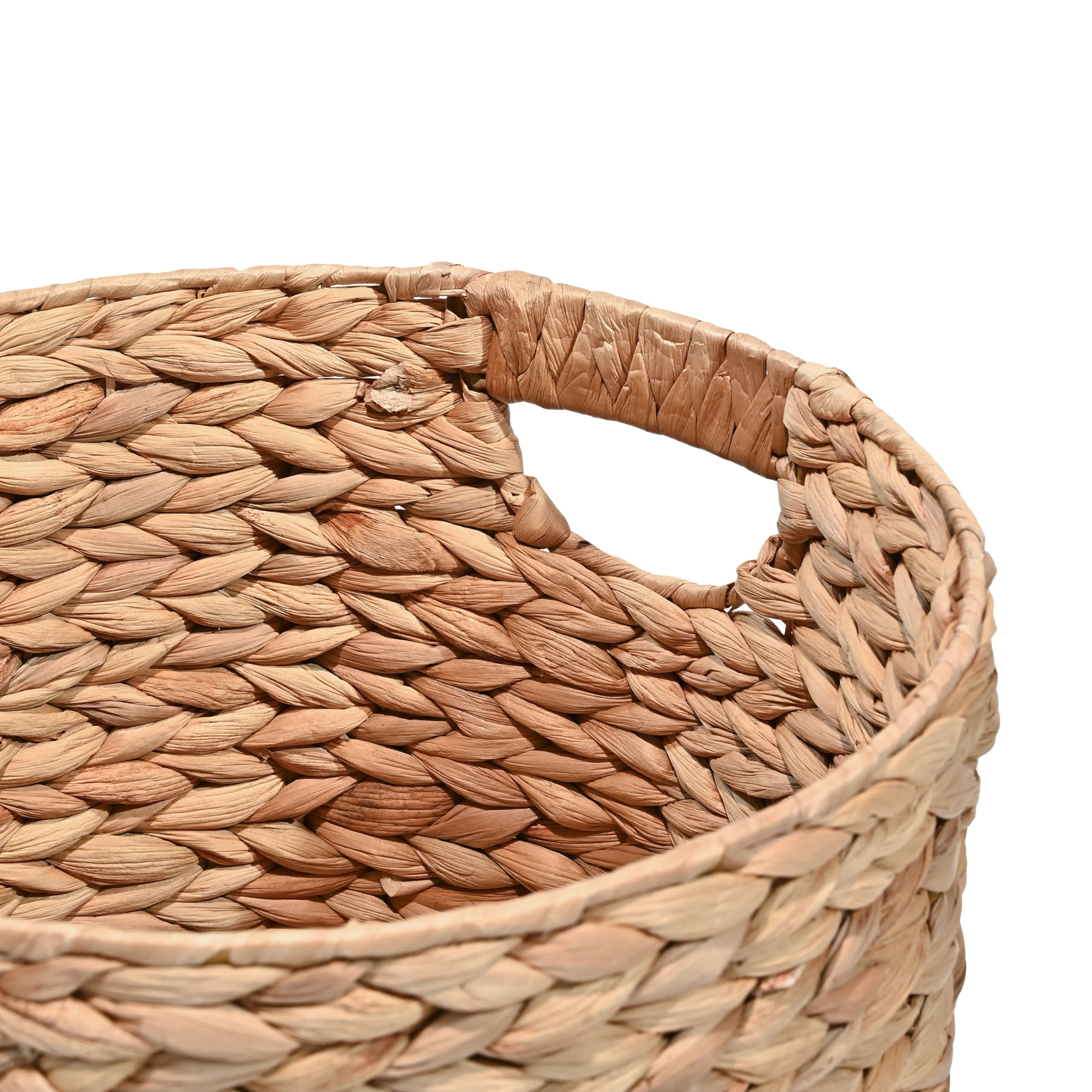 Happimess Avery cottage nesting basket set demonstrates compact nestable design for shelves