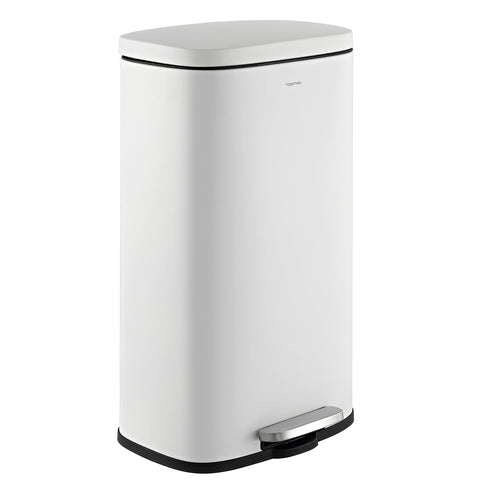 Happimess Curtis 8-gallon step-pedal trash can for hands-free waste disposal