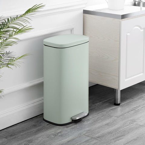 happimess Curtis trash can with step pedal for hands-free waste disposal