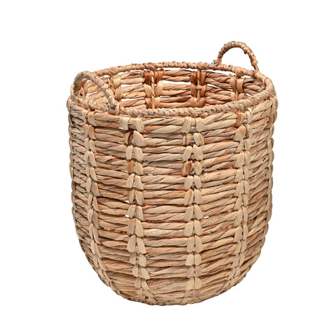 happimess laurel bohemian basket with handles for easy living room storage