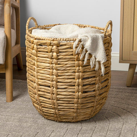 happimess laurel laundry room basket for lightweight items