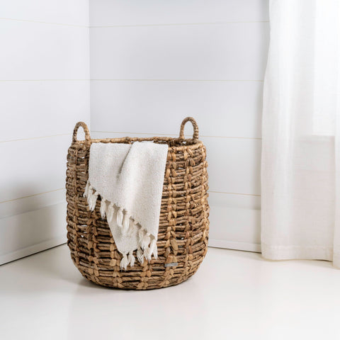 happimess laurel seagrass container basket enhances cozy corners