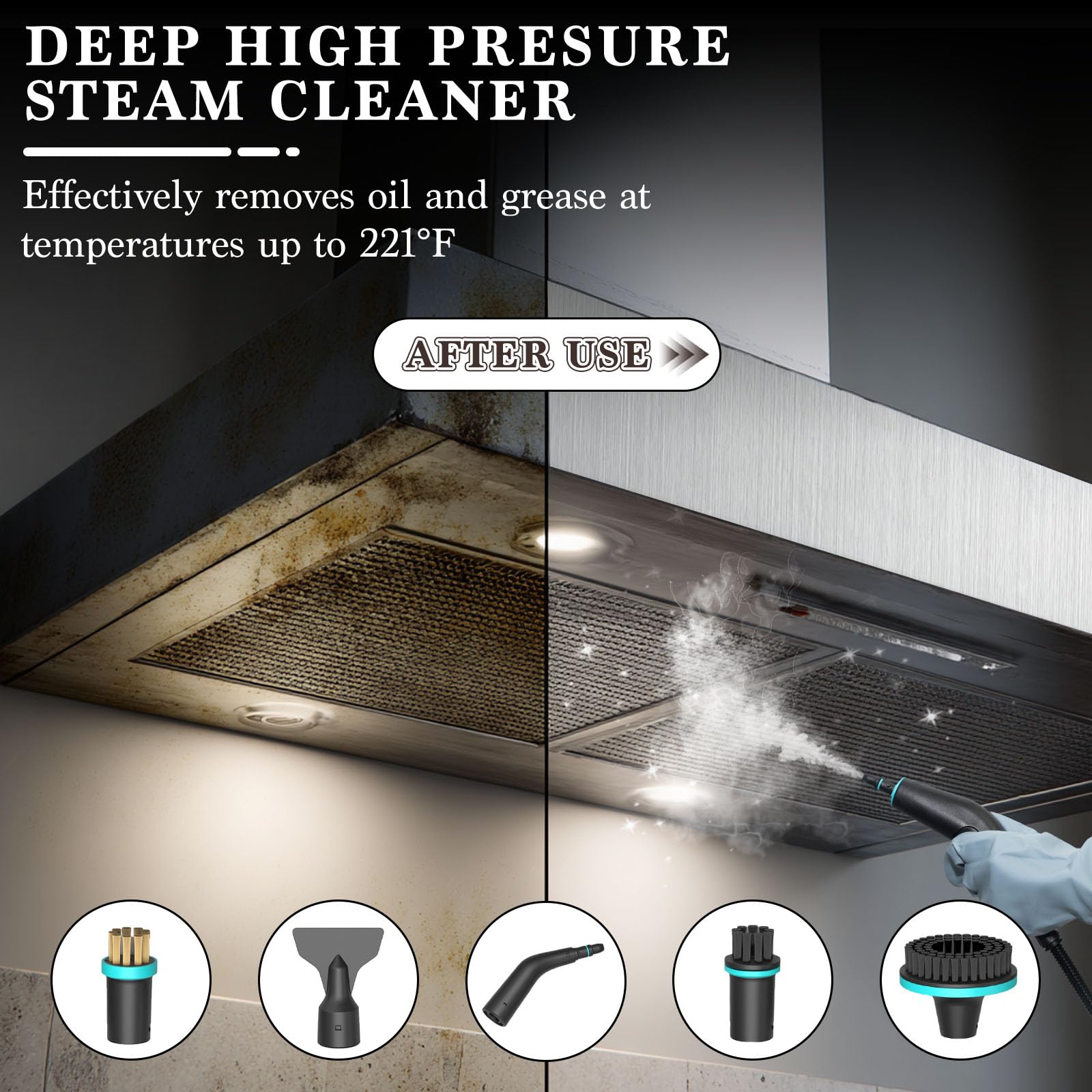 Happudeok accessory kit for versatile surface cleaning