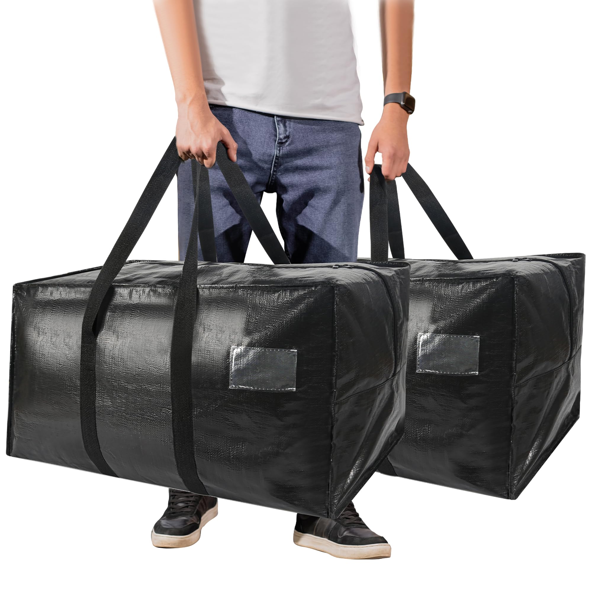 Happy Cheers waterproof 59-gallon bag shields contents from rain during moves.
