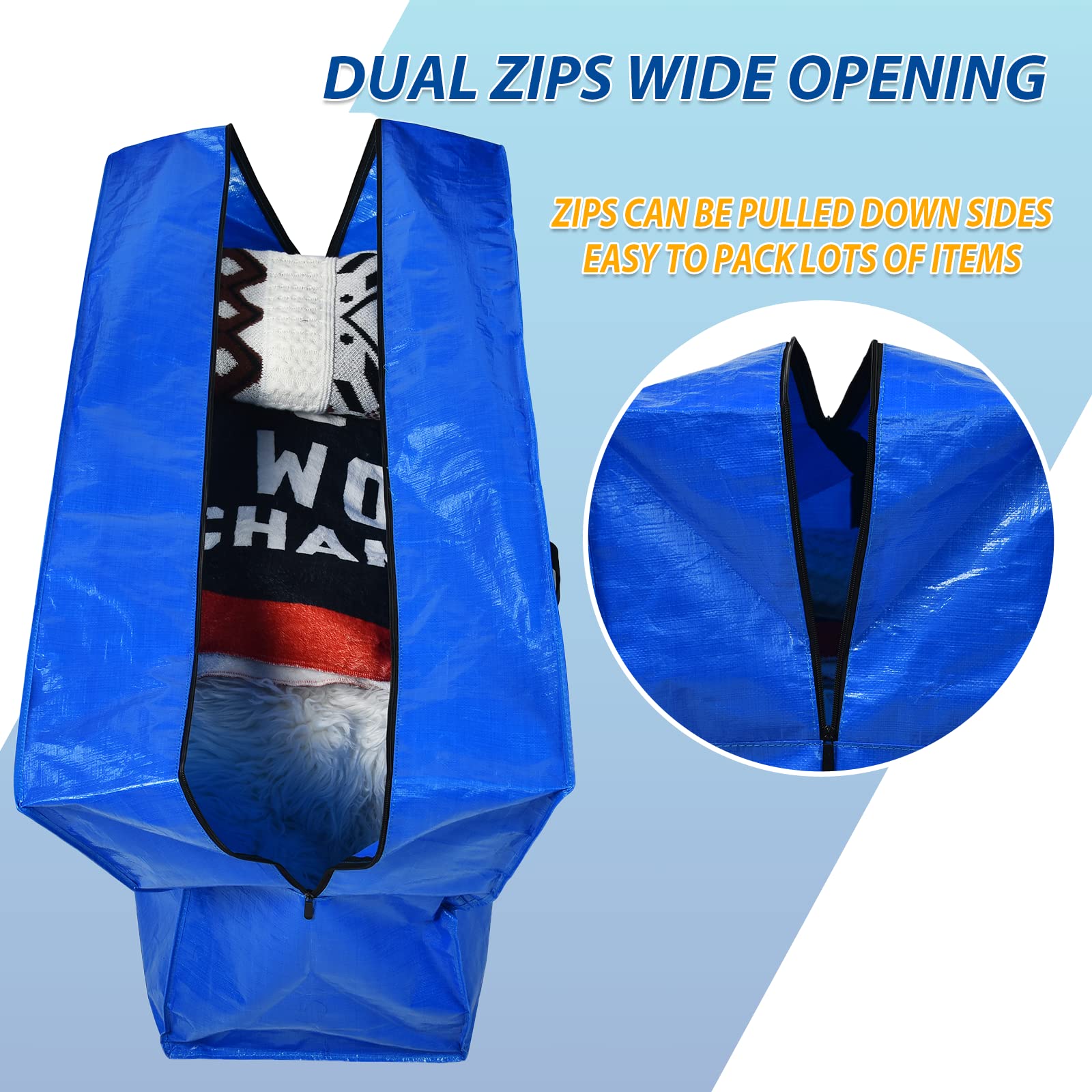 Happy Cheers wide opening with double zippers for effortless access.