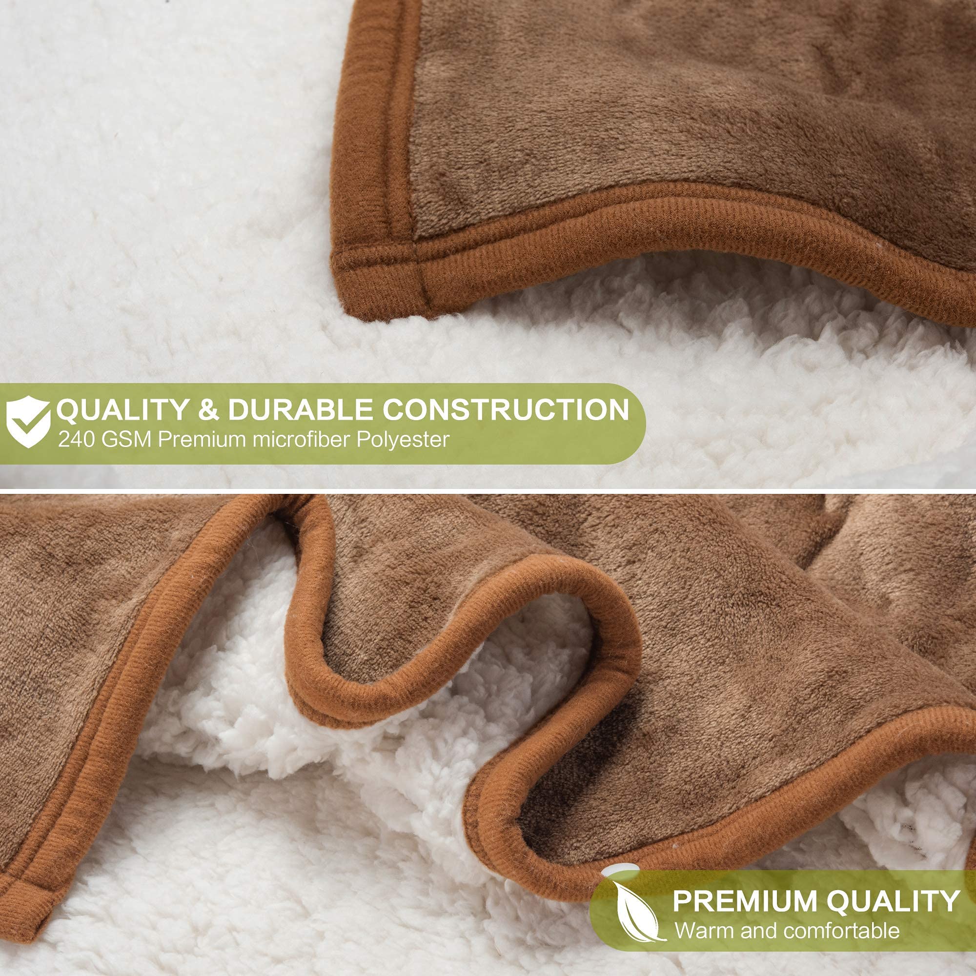 Happy Fuel Sloth wearable hooded blanket worn as wrap for warmth