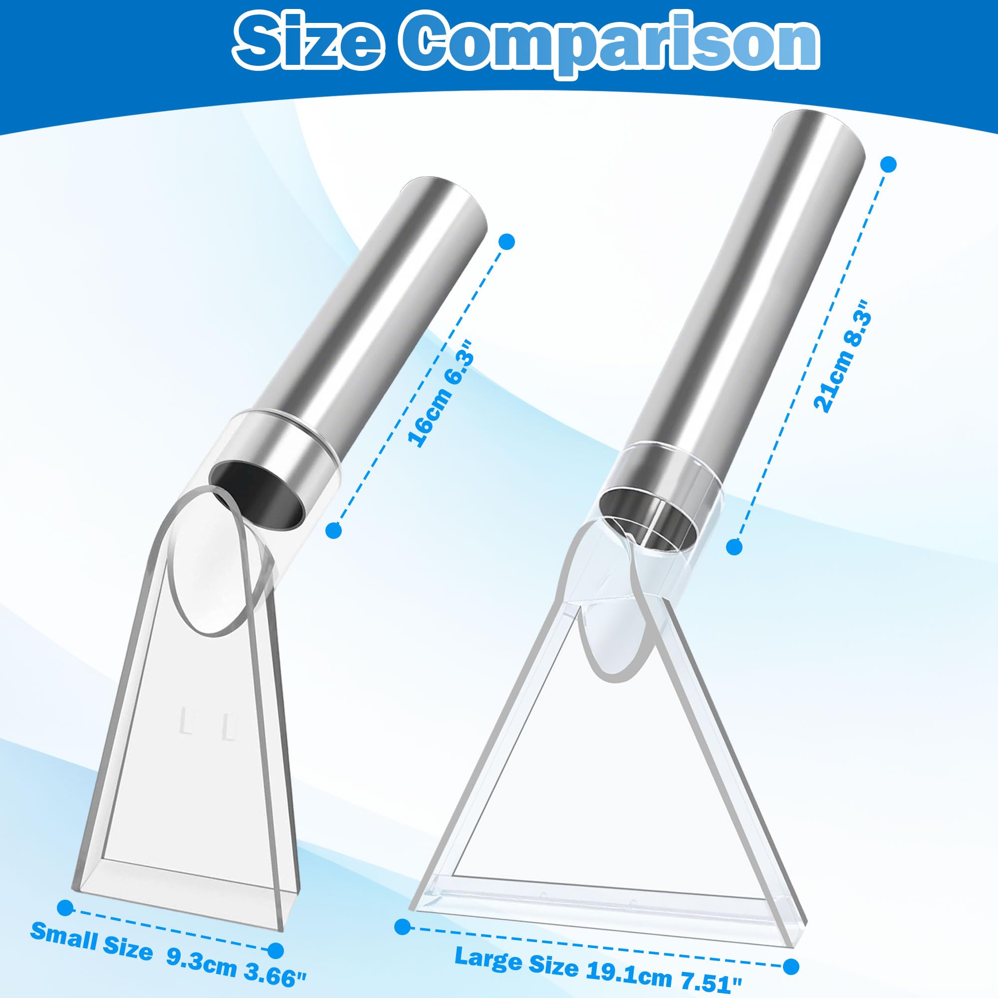 Happy Tree clear extractor head 3-1/2 inch nozzle reaches stairs and tight spots.