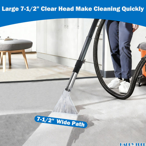 Happy Tree universal fit 2-1/2 inch adapter suited for large wet/dry vacuums and carpet cleaning.