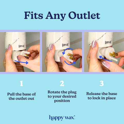 Happy Wax flame-free wax warmer provides safe, aroma-rich ambience