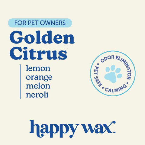 Happy Wax dye-free soy wax melts offer a clean, pet-safe fragrance