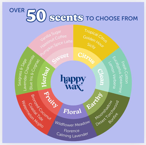 Happy Wax wax warmer setup ready to use with melts