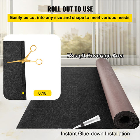 Happybuy cut-to-fit carpet for precise shapes on boats and patios.