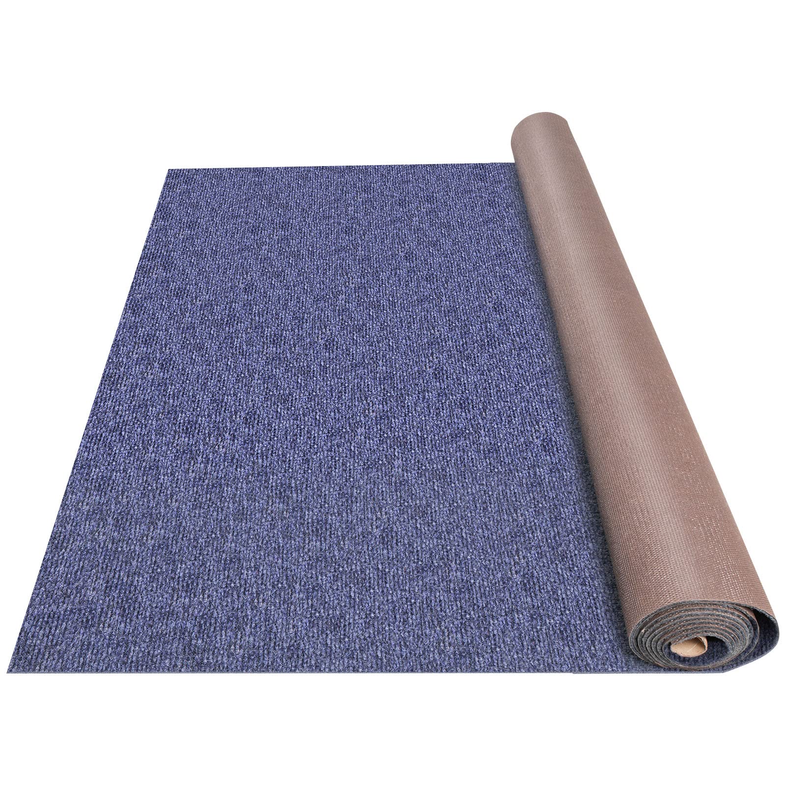 Happybuy deep blue marine carpet on boat deck, durable for outdoor use.