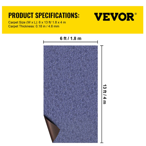 Happybuy durable polyester fiber marine carpet maintains color over time