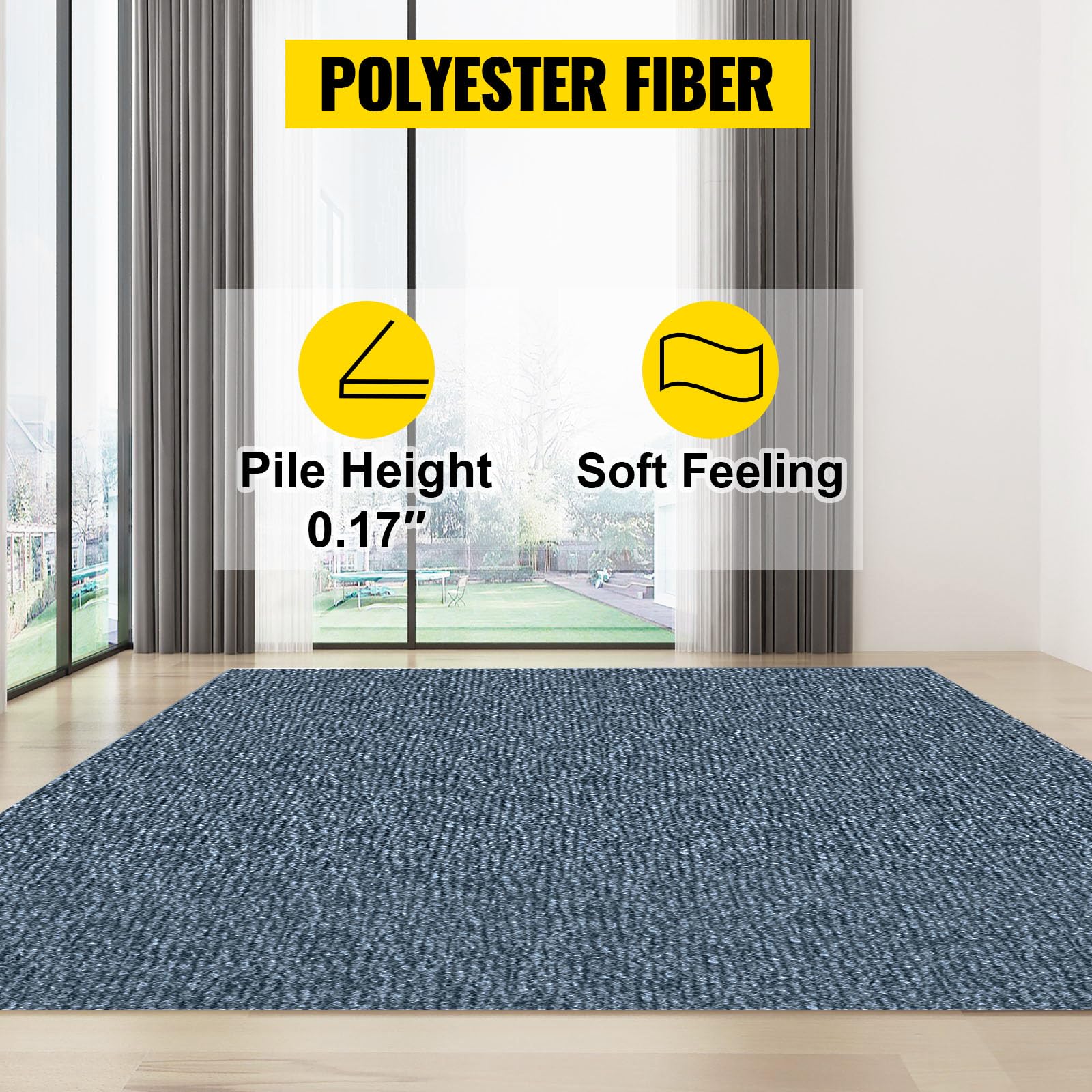 Happybuy 6x13 ft carpet roll ideal for boats and patios