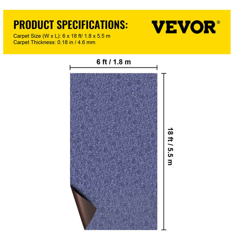 Happybuy marine carpet suitable for patios and porches, year-round use.