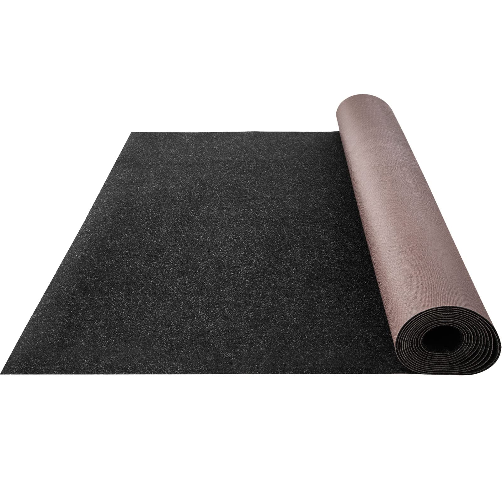 Happybuy marine carpet black 6x13 roll for boat decks, durable and water-resistant.