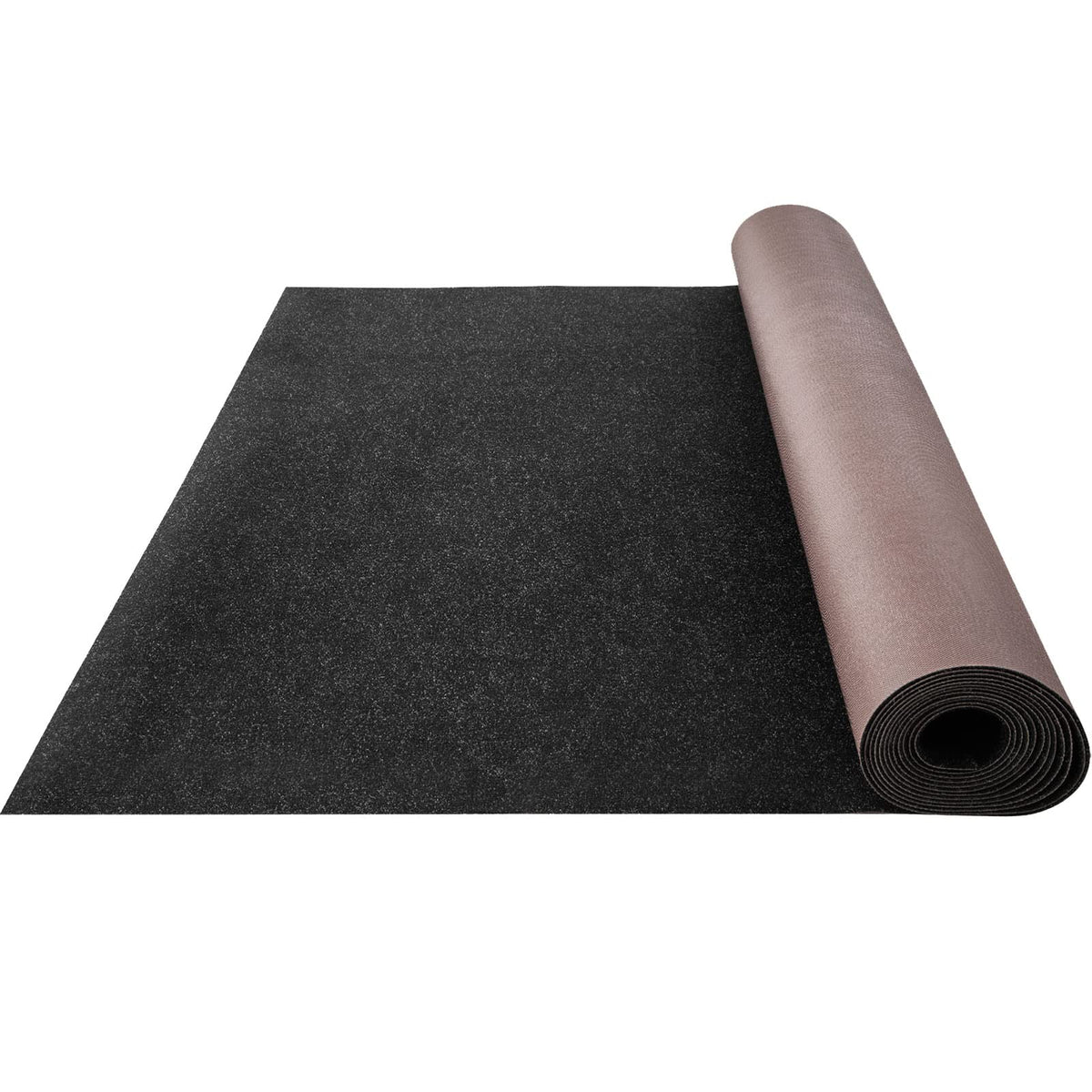 Happybuy marine carpet black 6x13 roll for boat decks, durable and water-resistant.