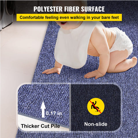 Happybuy ribbed surface marine carpet providing grip on deck
