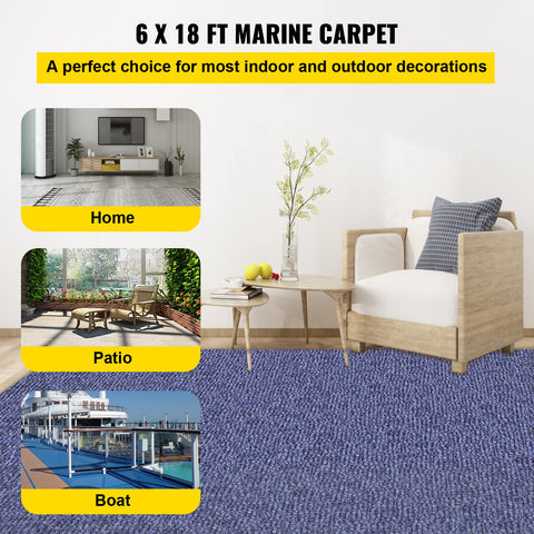 Close-up of Happybuy ribbed non-slip surface for secure footing.