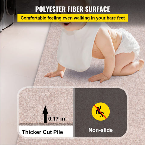Happybuy ribbed non-slip surface provides secure footing on deck.