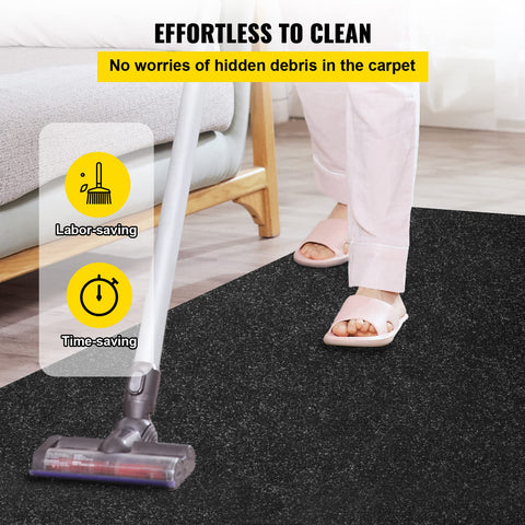 Happybuy soft rubber backing prevents water penetration and floor scratching.