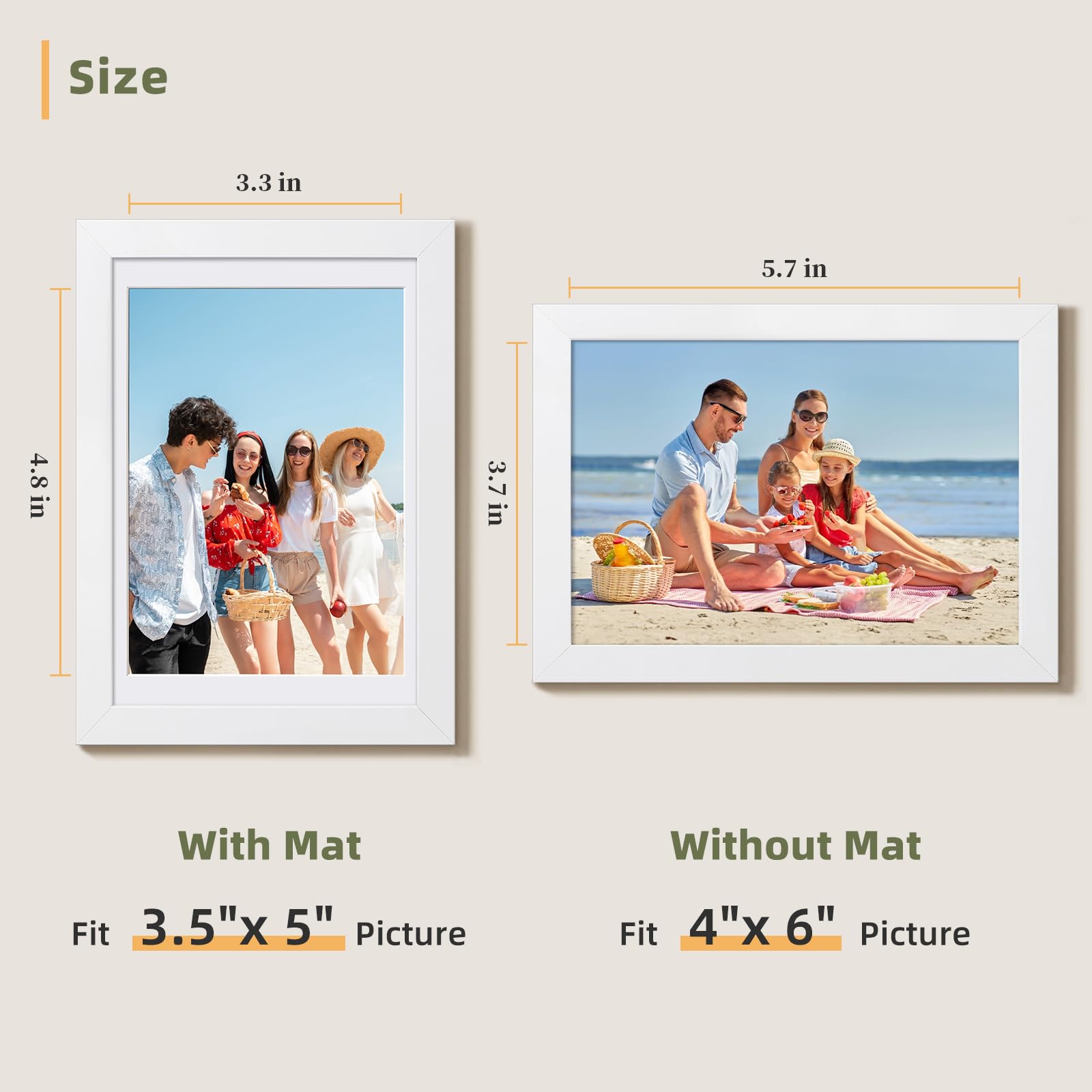 HappyHapi 4x6 no-mat frame suitable for larger photos or posters.