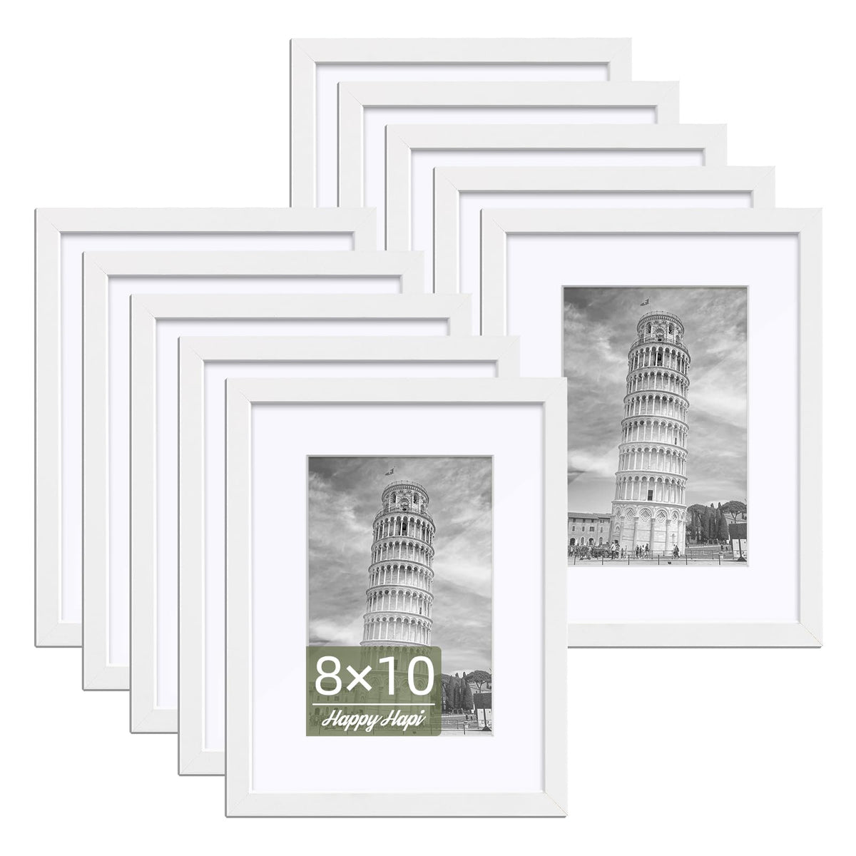 HappyHapi 8x10 frame without mat displaying a photo clearly for clean display