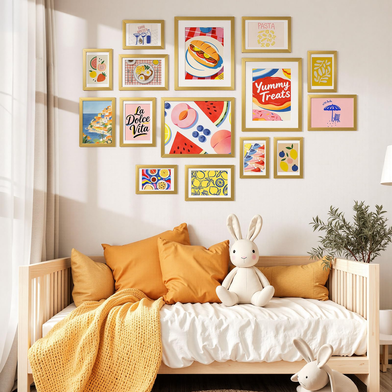 HappyHapi frame with shatterproof plexiglass protects photos.