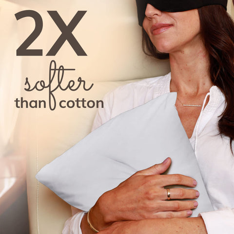 Happyluxe Odyssey pillow breathable TENCEL fabric close-up for temperature regulation.