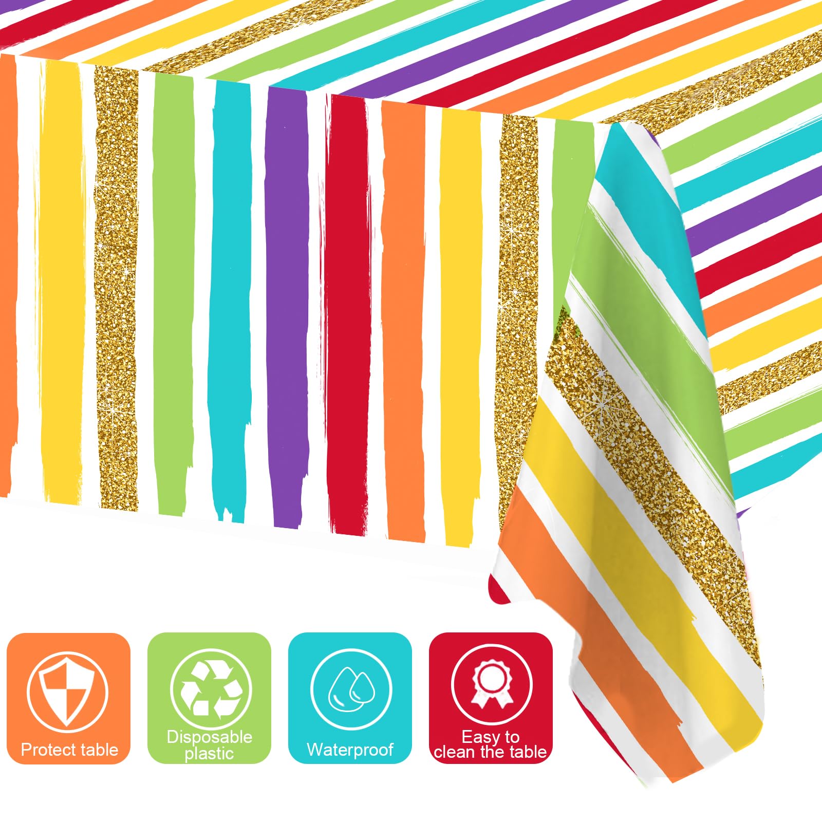 HappyThousands rainbow silverware set keeps mealtime quick and tidy