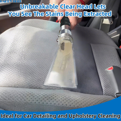 Happy Tree spray-extraction feature combines cleaning spray with suction for efficient cleaning