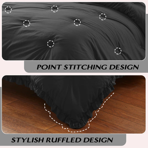 HARBOREST all-season microfiber filling balances warmth and weight.