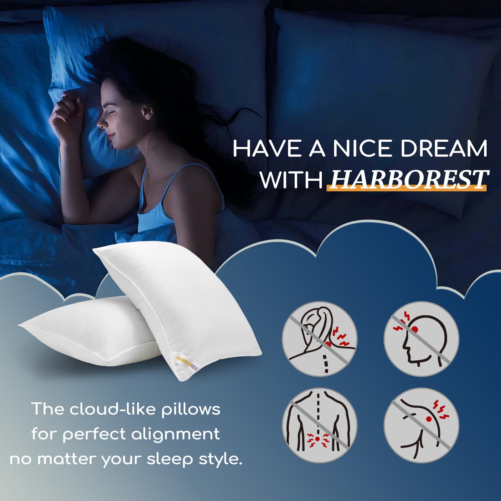 HARBOREST durable stitching helps keep the fill secure during washing.