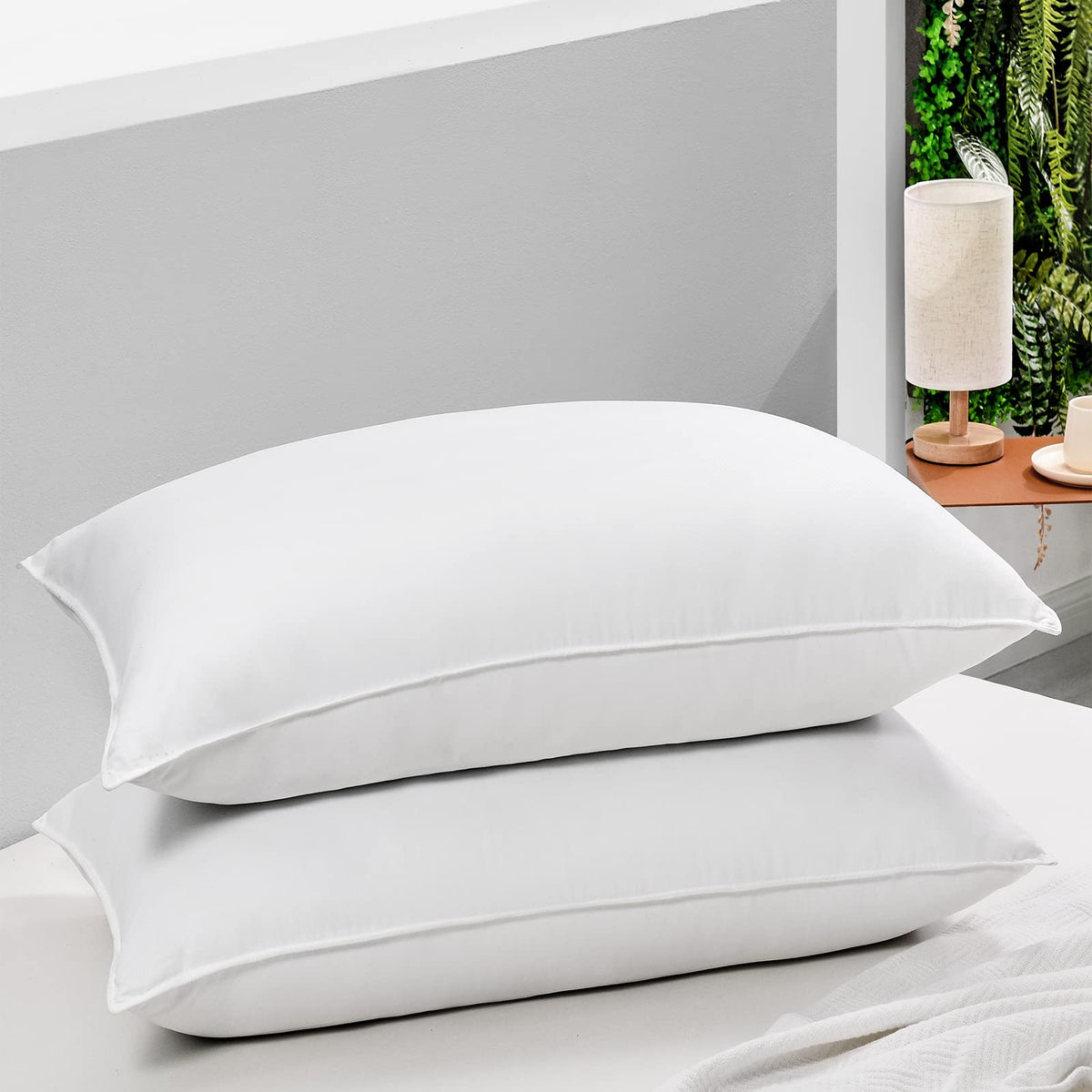 HARBOREST bed pillow stripe design for stylish comfort in any room.