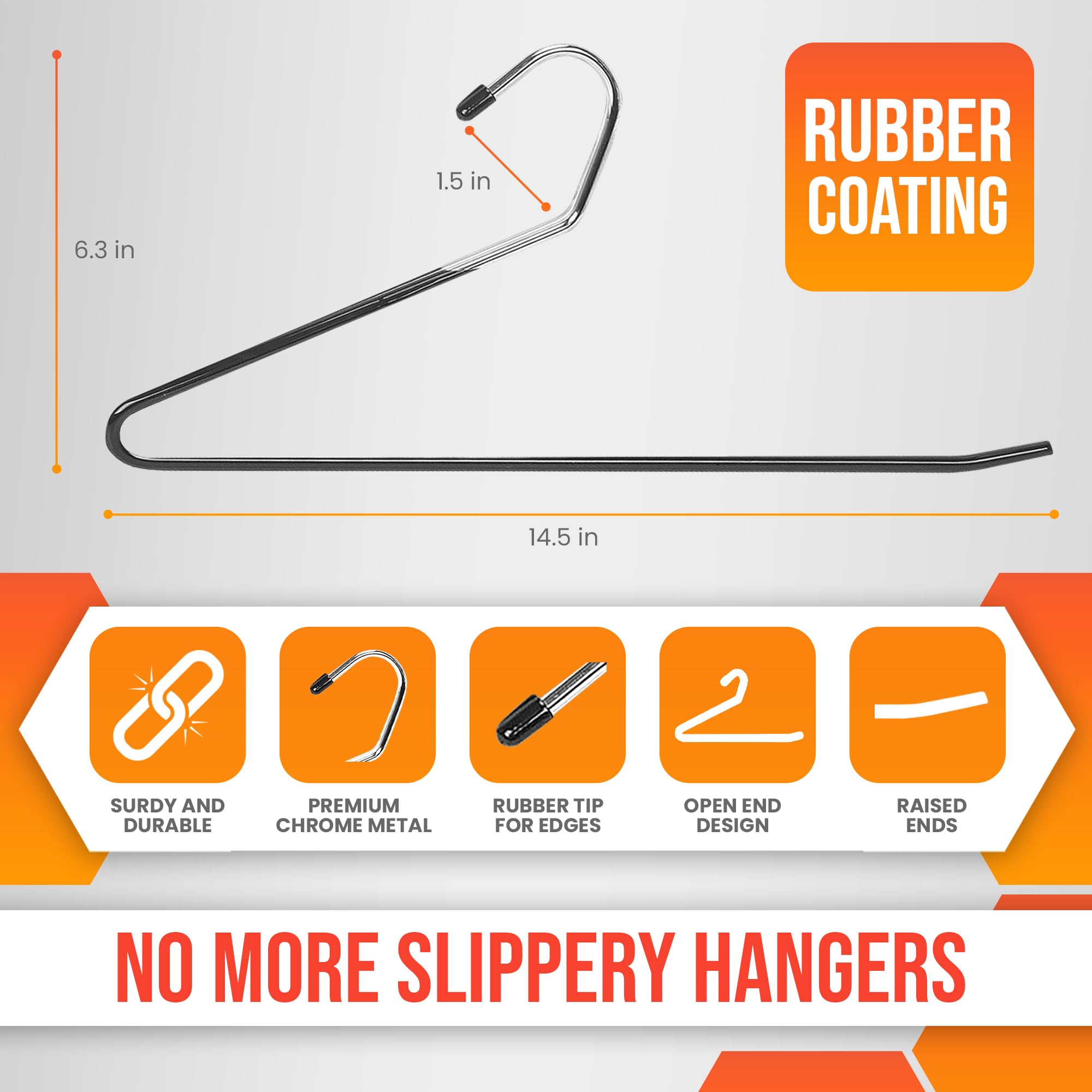 HARDW Non-slip coating prevents slipping and tangling