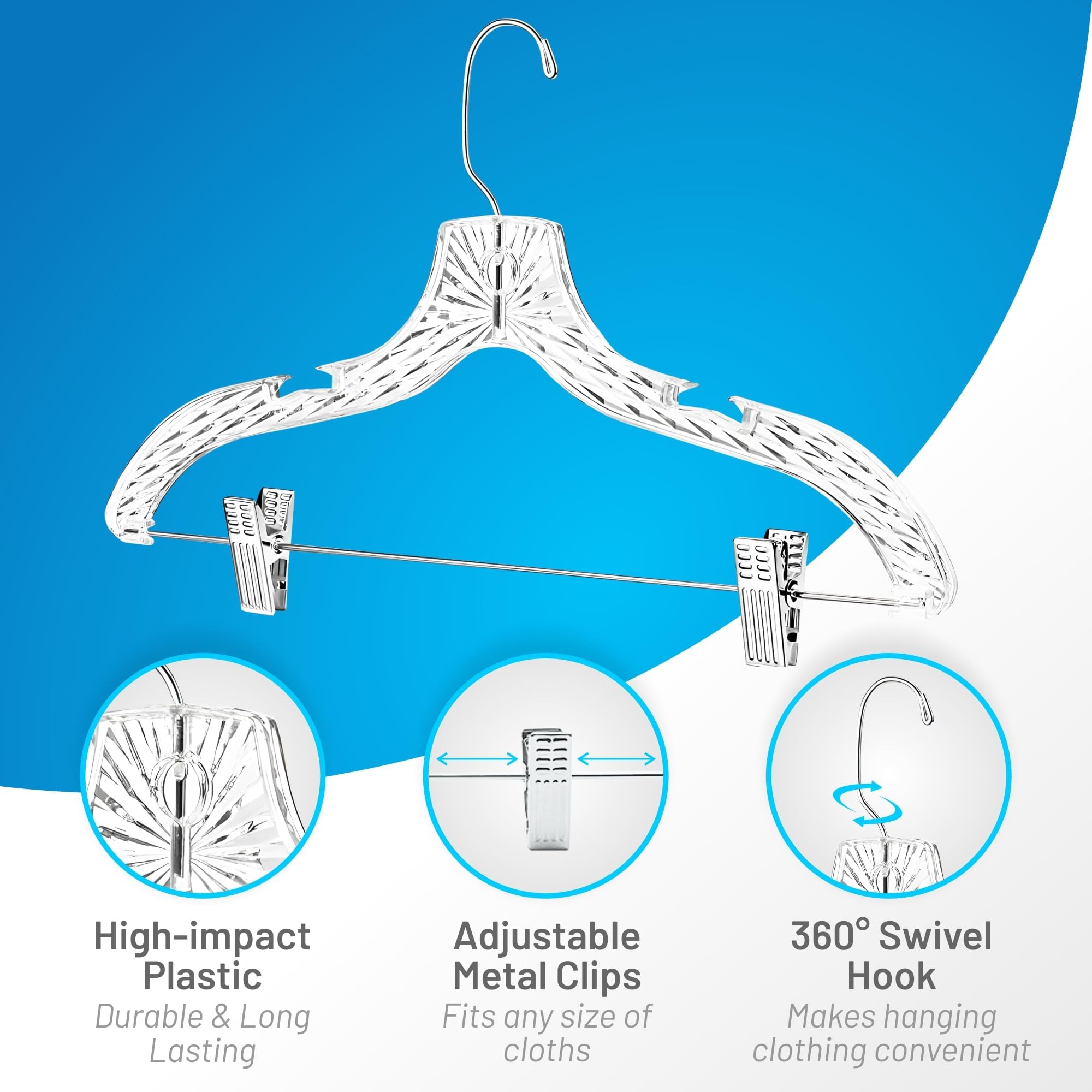 HardW non-slip clips grip fabrics securely to prevent slippage.