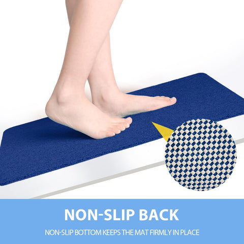 Hargiis bath mat surface texture provides foot massage and exfoliation