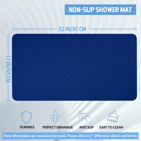 Hargiis bath mat showing quick drain holes for fast drying