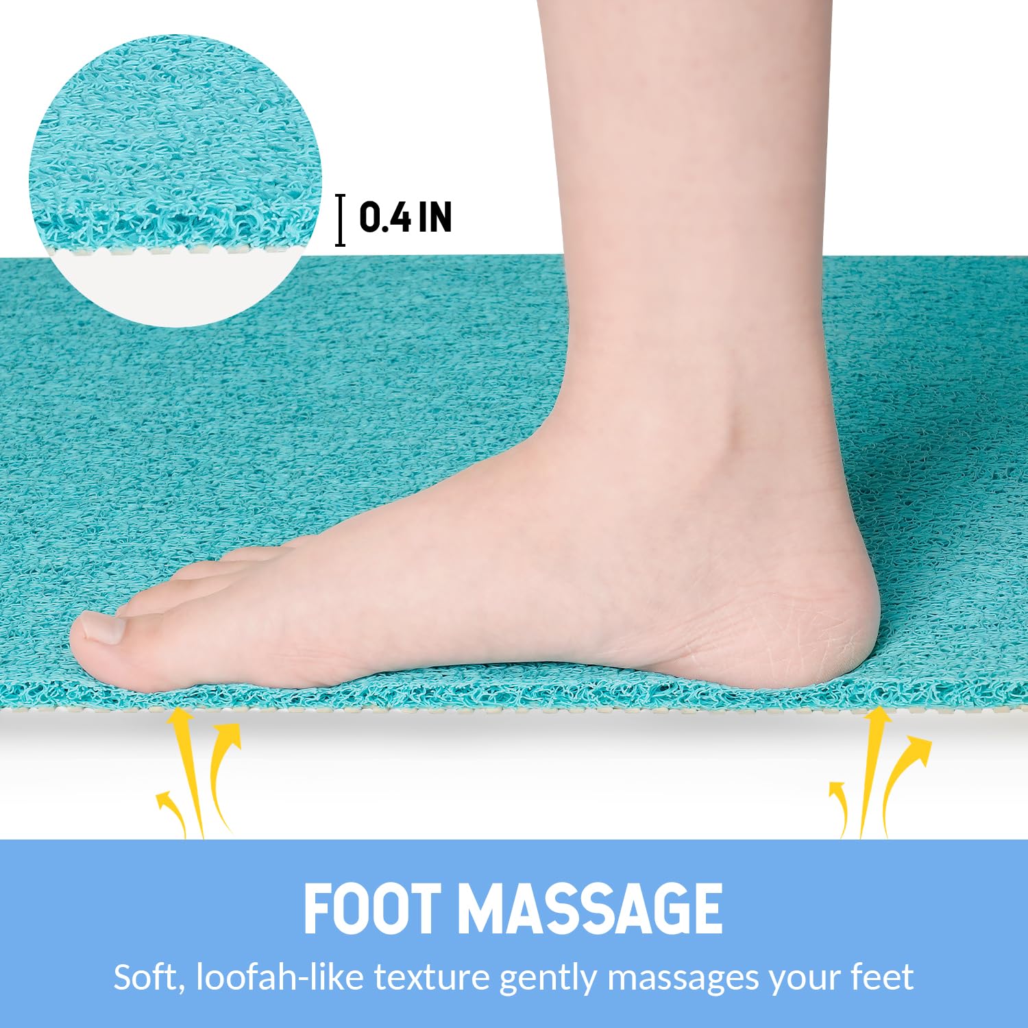 Hargiis easy-clean mat is machine washable for hassle-free maintenance.