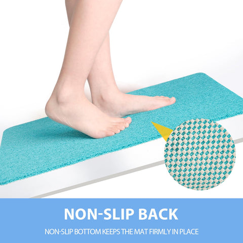 Hargiis foot massage bath mat helps exfoliate dead skin on heels.