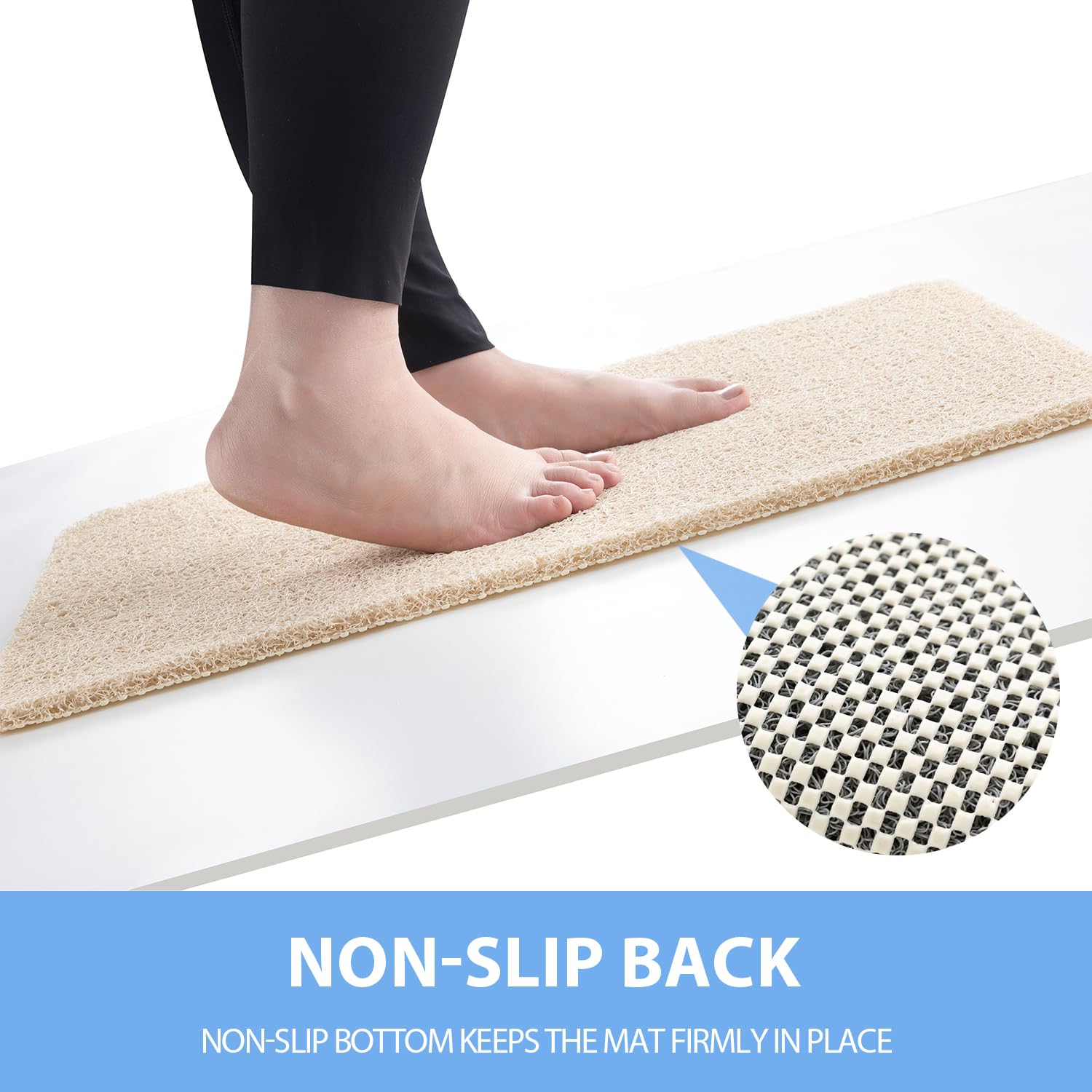 Hargiis foot massage mat highlights loofah-like texture for exfoliation