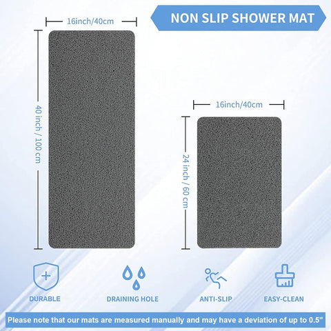 Hargiis soft PVC loofah texture surface for gentle exfoliation underfoot.