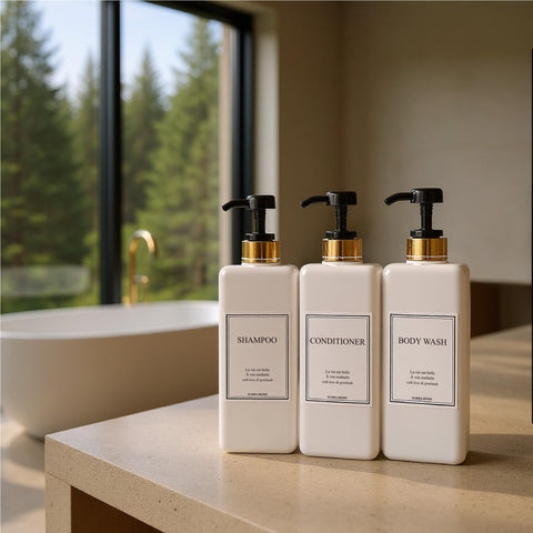 Harra Home waterproof labels included for quick content identification and tidy shelves.