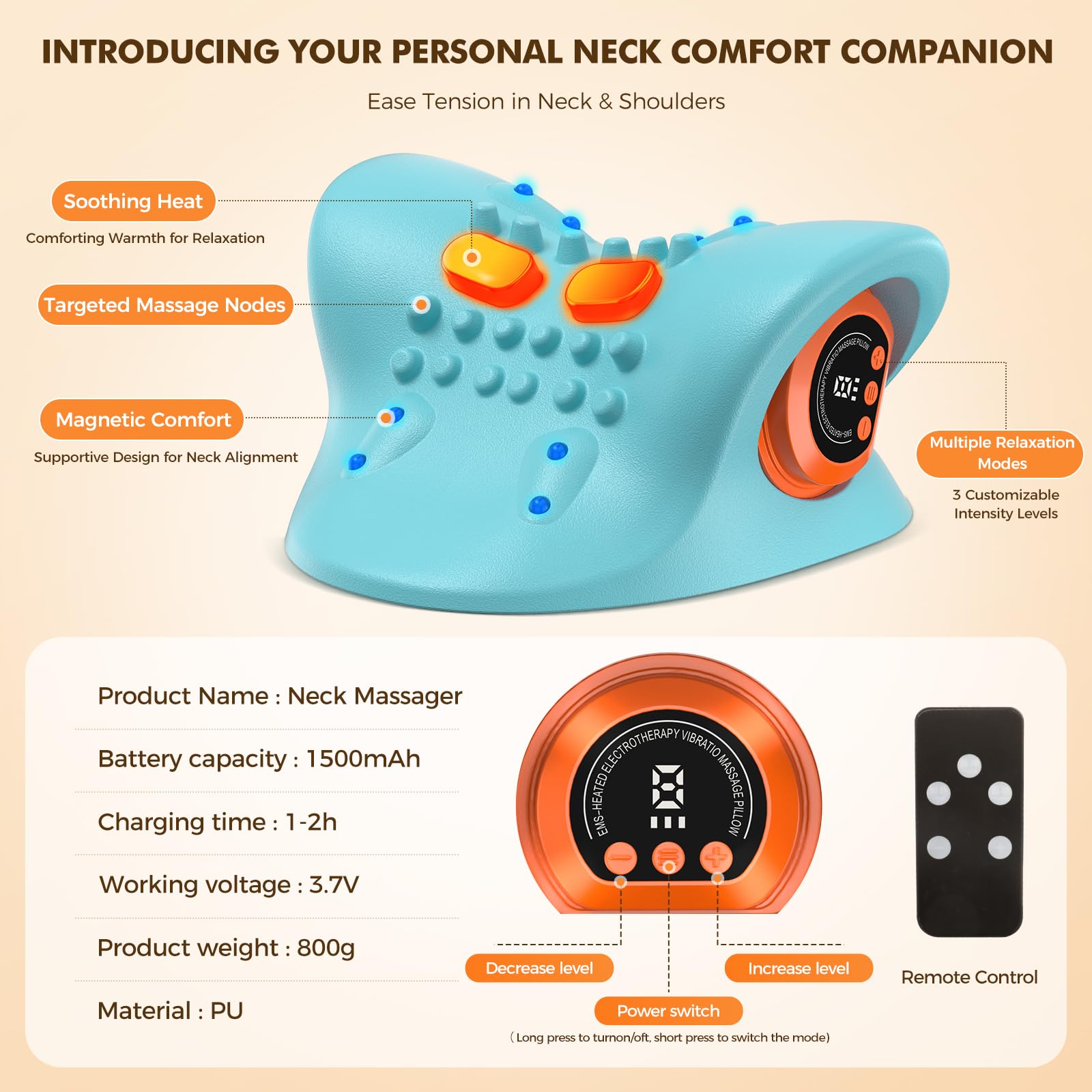 HarrFlow compact massager ideal for on-the-go relief during travel