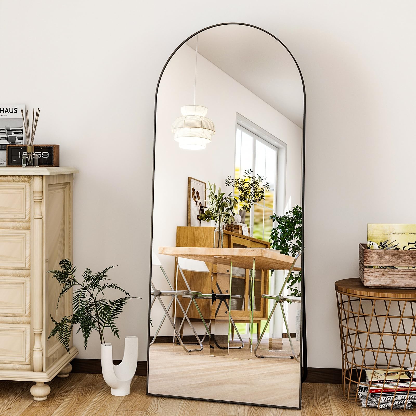 HARRITPURE versatile mirror can stand freely or be wall-mounted