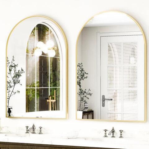 HARRITPURE 30x40 large wall mirror provides spacious reflections for any room.