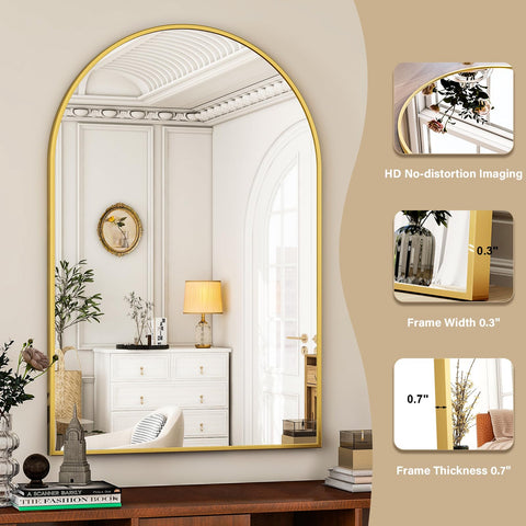 HARRITPURE aluminum frame adds durable, modern style to your space.