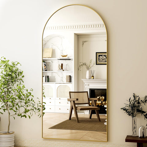 HARRITPURE aluminum frame arch mirror adds modern elegance to entryways.