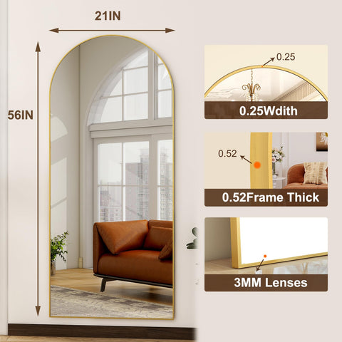 HARRITPURE aluminum frame mirror combines durability with modern style